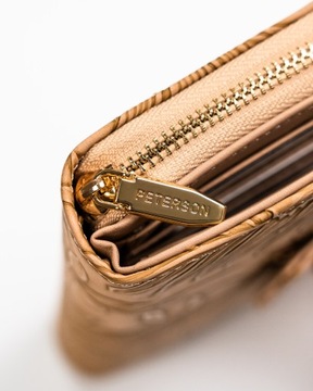PETERSON portfel damski duży antykradzieżowy STOP RFID modny na prezent