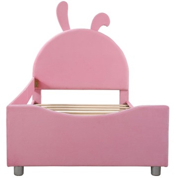 Łóżko dziecięce miękkie łóżko 90*200 cm rozkładana sofa różowym