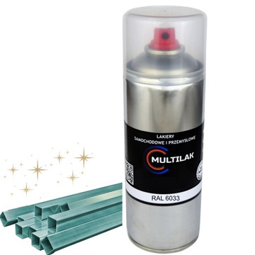 Lakier farba w sprayu do aluminium RAL 6033 Połysk