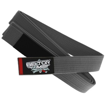BELTOR PAS DO KIMONA BJJ GI DLA DZIECI DZIECIĘCY SZARY M1 KIMONO 210 CM