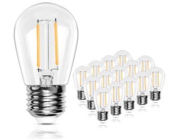 BRIMAX Żarówki LED S14 E26 2700K ciepła biel 2W 15szt.