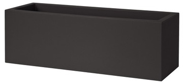 WŁOSKA podłużna doniczka Mini Kube 60x20/20 grafit