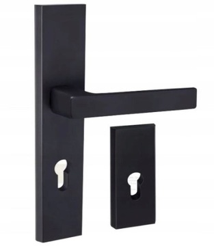 POLSKIE DRZWI ZEWNETRZNE INOX 4ZD5 BLACK 72MM 90CM