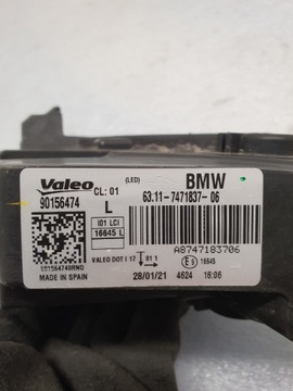 HALOGEN LEVÝ BMW I3 FACELIFT LED 63117471837-06