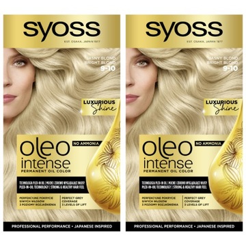 Syoss Oleo Farba do Włosów Jasny Blond 9-10 x 2