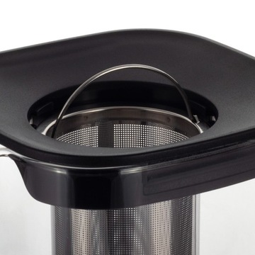 SZKLANY DZBANEK DO HERBATY ziół lemoniady ZAPARZACZ z sitkiem OFENBACH 1l