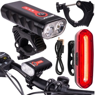 ВЕЛОСИПЕДНЫЙ ФОНАР ДЛЯ ВЕЛОСИПЕДА USB-КАБЕЛЬ 360 ГРАДУСОВ ПЕРЕДНИЙ ЗАДНИЙ СВЕТОДИОДНЫЙ ПЕРЕДНИЙ ЗАРЯЖАЕМЫЙ