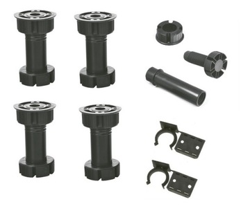 NÓŻKA NOGA STOPKA MEBLOWA PCV H-100 3 ELEMENT 4SZT