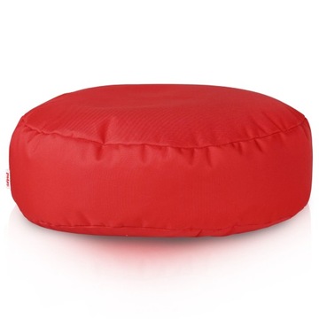 Czerwony podnóżek puf nylon outdoor