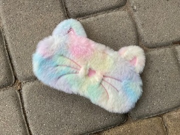МАСКА ДЛЯ СНА EYEPADAD РЕЛАКСАЦИЯ СНА КОШКА РАДУГА КОШКА ПЛЮШ РАДУГА