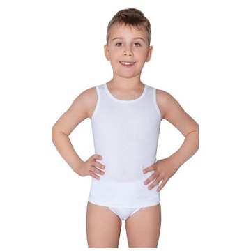 POLSKI PODKOSZULEK CHŁOPIĘCY WADIMA 134 BIAŁY