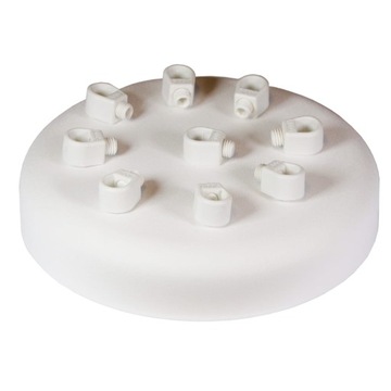 Podsufitka maskownica sufitowa 135mm 9 otworów bia