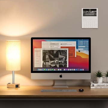 НОЧНИК С USB-C + A И РОЗЕТКОЙ ПЕРЕМЕННОГО ТОКА С РЕГУЛИРОВКОЙ РЕГУЛИРОВКИ ДЛЯ СПАЛЬНИ И ОФИСА