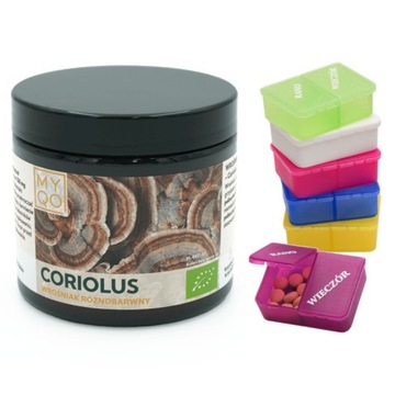 MYQO CORIOLUS BIO 30% WROŚNIAK RÓŻNOBARWNY ODPORNOŚĆ 90 kaps. + GRATIS