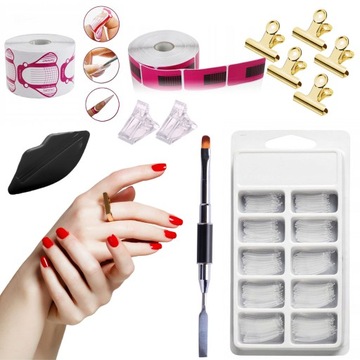 Набор LUX для акрилового геля Crimper Template Brush