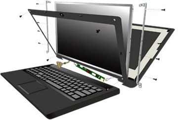 taśma do wklejania ramki matrycy w laptopie