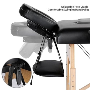 КОСМЕТИЧЕСКОЕ КРЕСЛО СТОЛИК МАССАЖНАЯ КРОВАТЬ длиной 213 см × 82 см 250 КГ