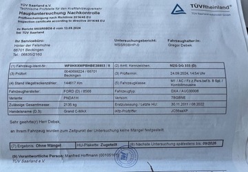 Ford C-MAX II Minivan 1.6 Duratec 125KM 2011 Ford Grand C-MAX 1.6Benz.125KM ALU18Zima Klima HAK Grzana Szyba Kurtyny Fa, zdjęcie 11