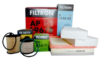 4X FILTRY FILTRON PEUGEOT 308 II 1.6 HDI 2014-2021