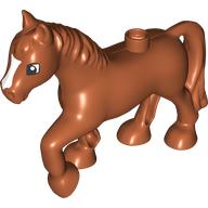LS NOWE LEGO DUPLO FIGURKA animal DUŻY KOŃ Dark Orange