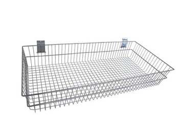 KOSZ NA PANEL KOSZYK KOSZE 60cm CHROM SHOPWALL