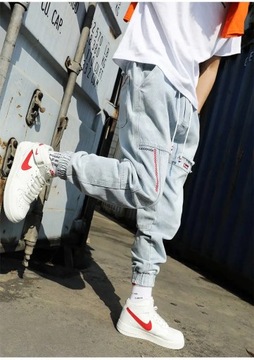 2024 New Streetwear Hip Hop Cargo Pants Men's Jean