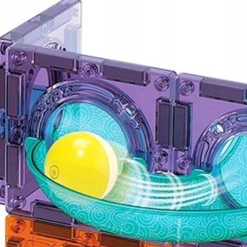 МАГНИТНЫЕ КОНСТРУКЦИОННЫЕ БЛОКИ СВЕТЯЩАЯСЯ ДОРОЖКА 40 шт.