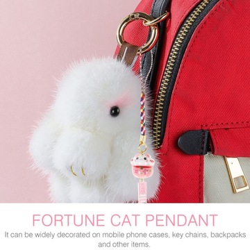 Фарфоровая фигурка кота, керамический кулон Lucky Cell