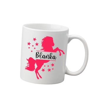 Kubek z KONIEM KOŃ i IMIENIEM na prezent 330ml
