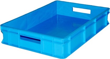 POJEMNIK PLASTIKOWY EURO 60x40x11 NIEBIESKI