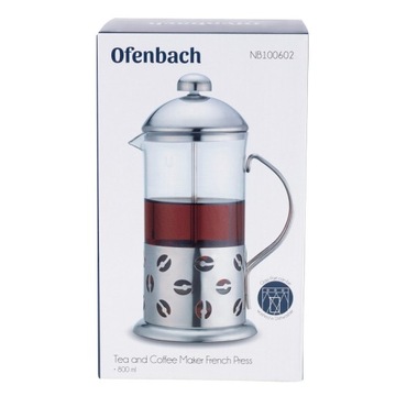 ZAPARZACZ DO HERBATY ZIÓŁ KAWY SZKŁANY OFENBACH