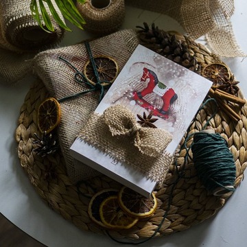 Ekologiczna taśma tkanina jutowa w rolce 20 cm/ 5m