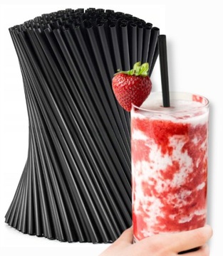SŁOMKI RURKI DO PICIA SHAKE PLASTIKOWE GRUBE 500