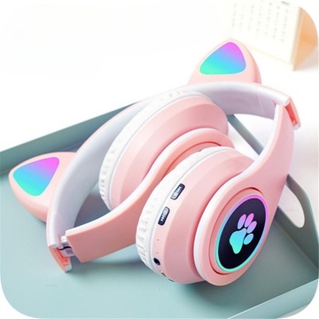 БЕСПРОВОДНЫЕ НАУШНИКИ CAT EARS ДЛЯ ДЕТЕЙ RGB