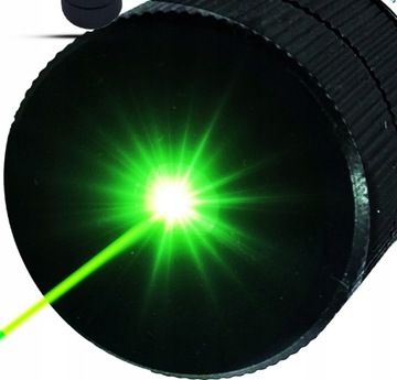 Wskaźnik Laserowy Mocny Laser Zielony do Prezentacji Smycz Przejściówka