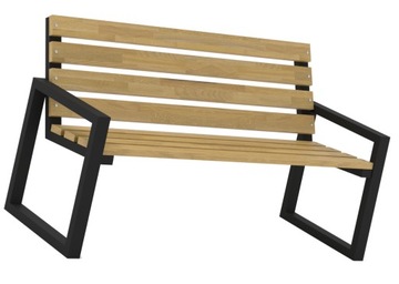 Садовая скамейка со спинкой 150 см современной = чердак