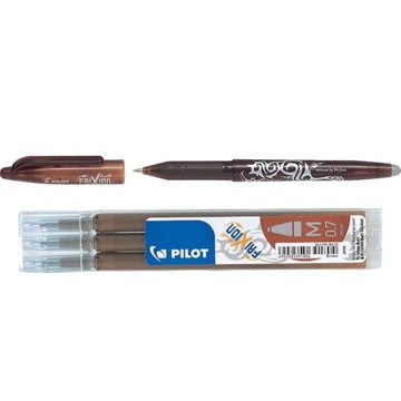 PILOT FRIXION ZESTAW PIÓRO 0,7 BRĄZOWE 3 WKŁADY