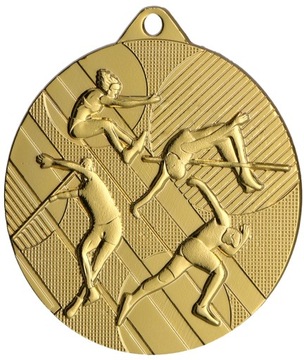 medal lekkoatletyka, 45mm+wstążka gratis, 3 kolory