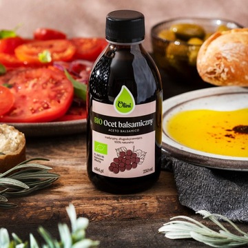 Ocet balsamiczny BIO 100% Naturalny z Włoch głęboki smak Olini