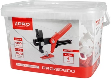 SYSTEM POZIOMUJĄCY PRO SP600 400szt 300/100 ZESTAW