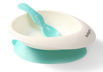 BABYONO ERGONOMICZNA MISECZKA Z PRZYSSAWKĄ I ŁYŻKĄ