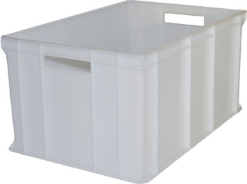 POJEMNIK PLASTIKOWY EURO 600x400x300 BIAŁY