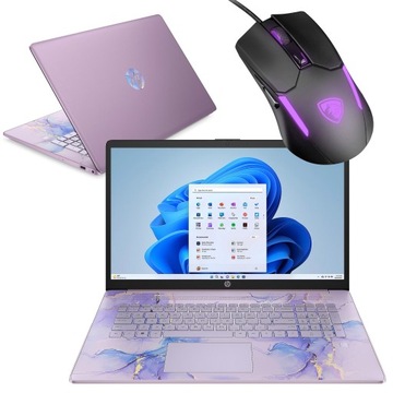 HP 17,3 FHD Quad 4x2,6 Ghz SSD 1TB 16GB W11 LAVENDOWY Czytnik Linii PK IPS