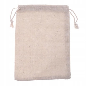 24 сумки Мешки из хлопкового муслина на шнурке