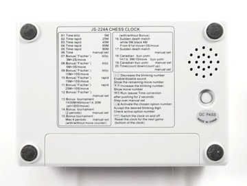 Шахматные часы JS-224A, ограниченная серия ДЛЯ ИГРЫ