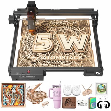 Grawer/wycinarka laserowa 410x380mm ATOMSTACK A5 PRO V2 ploter tnący APP