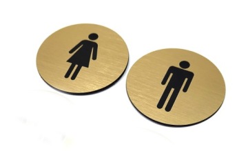 Piktogram Toaleta Męska Damska WC , komplet !