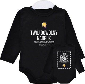 BODY Z WŁASNYM NADRUKIEM GRAFIKA dwustronnym r. 92