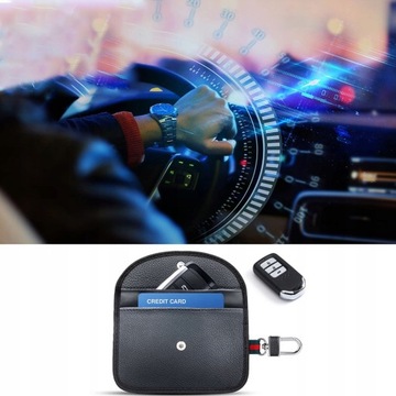 ЗАЩИТНЫЙ КОЖАНЫЙ ЧЕХОЛ ДЛЯ БЕЗКЛЮЧЕВЫХ RFID-КЛЮЧЕЙ 2 шт.