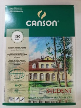 Blok do rysunku szkicownik Canson A5 150 g 30 ark